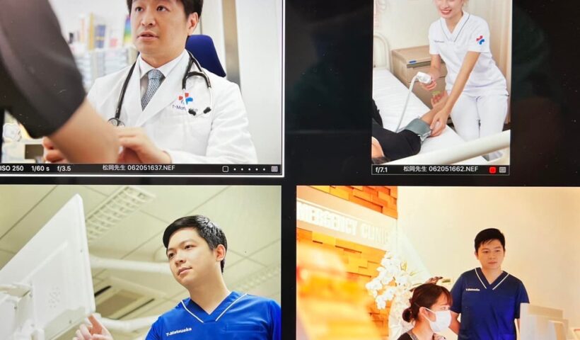 T-Matsuoka Clinicのパンフレット用の写真撮影